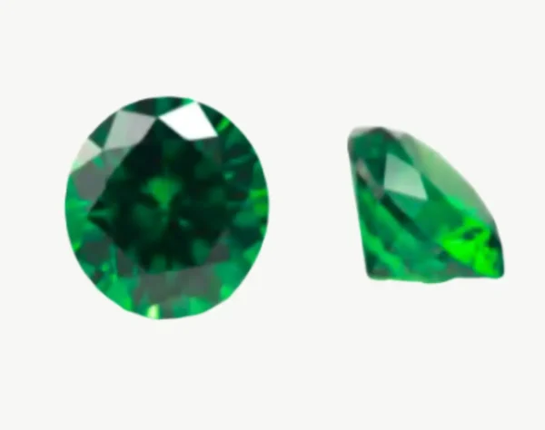 6mm Green Emerald Shaped Diamond Insert - Imagen 2